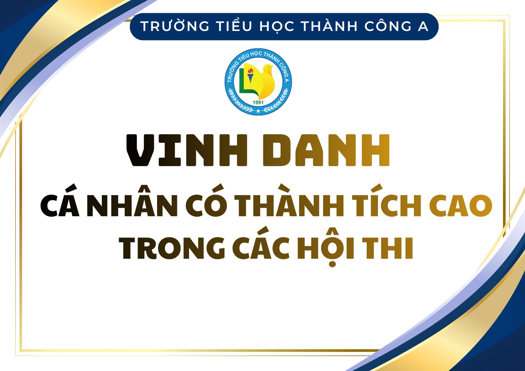 Vinh danh các cá nhân có thành tích cao trong các hội thi