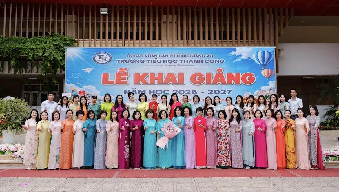 Khai mở hành trình tri thức – Trường Tiểu học Thành Công chào đón năm học mới 2026-2027
