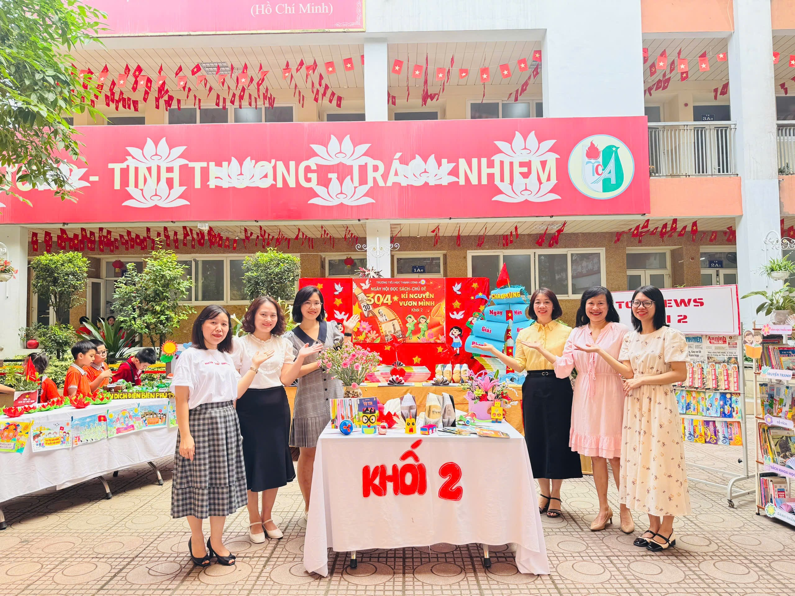 A group of women standing in front of a table with food items

AI-generated content may be incorrect.